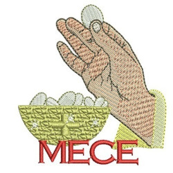 Embroidery Design Mece  Minister Of Communion