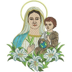 Embroidery Design Our Lady Of Peace