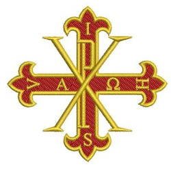 Embroidery Design Cross Constantinian Emblem