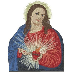 Diseño Para Bordado Sagrado Corazón De Jesús 6