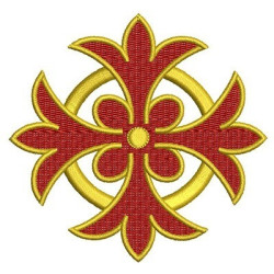Matriz De Bordado Cruz Decorada 9