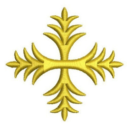 Diseño Para Bordado Cruz Decorada 15