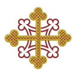 Diseño Para Bordado Cruz Decorada 17