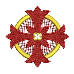 Diseño Para Bordado Cruz Decorada 18