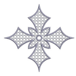 Embroidery Design Cross Decorated 23