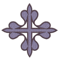 Embroidery Design Cross Decorated 24