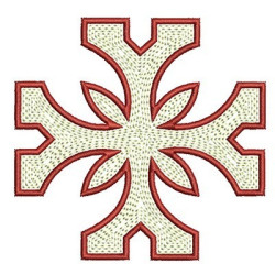 Embroidery Design Cross Decorated 29