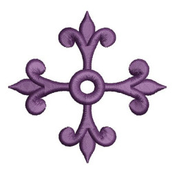 Diseño Para Bordado Cruz Decorada 31