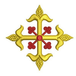 Diseño Para Bordado Cruz Decorada 32