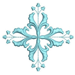 Diseño Para Bordado Cruz Decorada 34