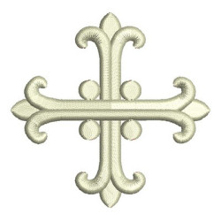 Embroidery Design Cross Decorated 36