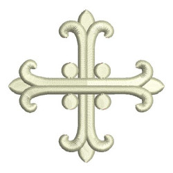 Diseño Para Bordado Cruz Decorada 36