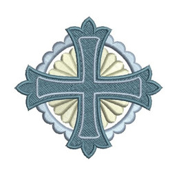 Embroidery Design Cross Decorated 40