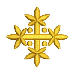 Diseño Para Bordado Cruz Decorada 52