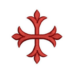 Diseño Para Bordado Cruz Decorada 54
