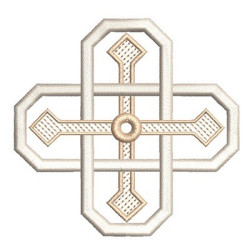 Diseño Para Bordado Cruz Decorada 58