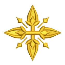 Diseño Para Bordado Cruz Decorada 62