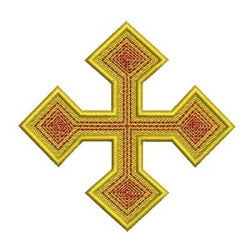 Diseño Para Bordado Cruz Decorada 63