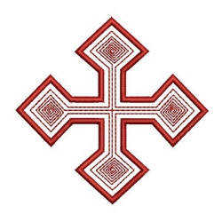 Diseño Para Bordado Cruz Decorada 64