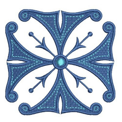 Diseño Para Bordado Cruz Decorada 69
