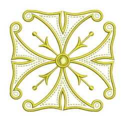 Diseño Para Bordado Cruz Decorada 70