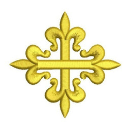 Diseño Para Bordado Cruz Decorada 71