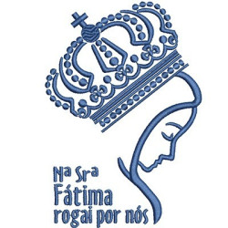 Embroidery Design Our Lady Of Fatima Pray For Us