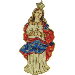 Embroidery Design Our Lady Immaculate Concept 20 Cm