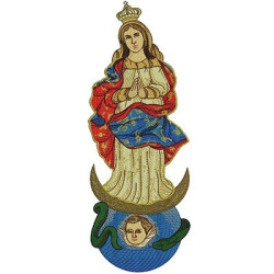 Diseño Para Bordado Virgen Inmaculada Concepción De Lapa
