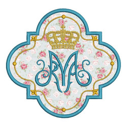 Embroidery Design Mariana Applied Frame 1