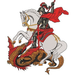 Embroidery Design Saint George 23 Cm