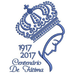 Matriz De Bordado Centenário De Fátima