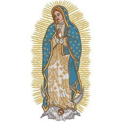 Embroidery Design Virgin Of Guadalupe 20 Cm