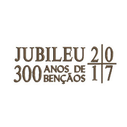 Matriz De Bordado Jubileu 300 Anos 2017 12 Cm