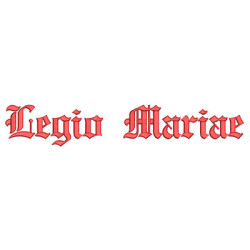 Diseño Para Bordado Legio Mariae 35 Cm