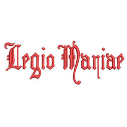 Diseño Para Bordado Legio Mariae 15 Cm