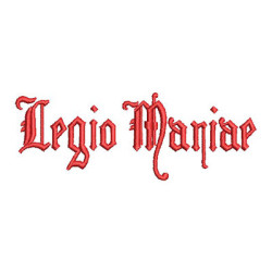 Matriz De Bordado Legio Mariae 10 Cm