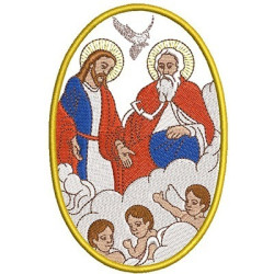 Embroidery Design Holy Trinity Medal