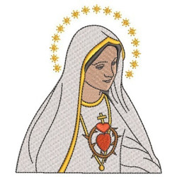 Embroidery Design Imaculated Heart Of Fatima