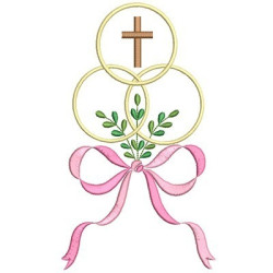 Embroidery Design Trinity With Cross And Tie