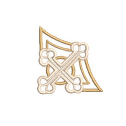 Embroidery Design Cross Corner 5 Cm