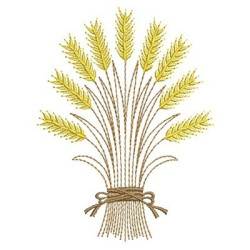 Embroidery Design Wheat Branch 2