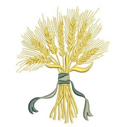 Embroidery Design Wheat Branch 3
