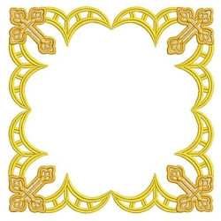 Matriz De Bordado Moldura Para Pala Com Rechilieu