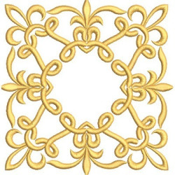Matriz De Bordado Moldura Para Pala Dourada