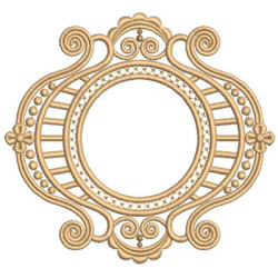 Diseño Para Bordado Marco Con Medalla