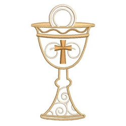 Embroidery Design Chalice Contoured