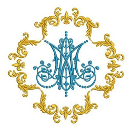 Embroidery Design Damask Marian 5
