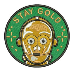 Matriz De Bordado Stay Gold