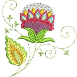 Embroidery Design Mexican Flower 1